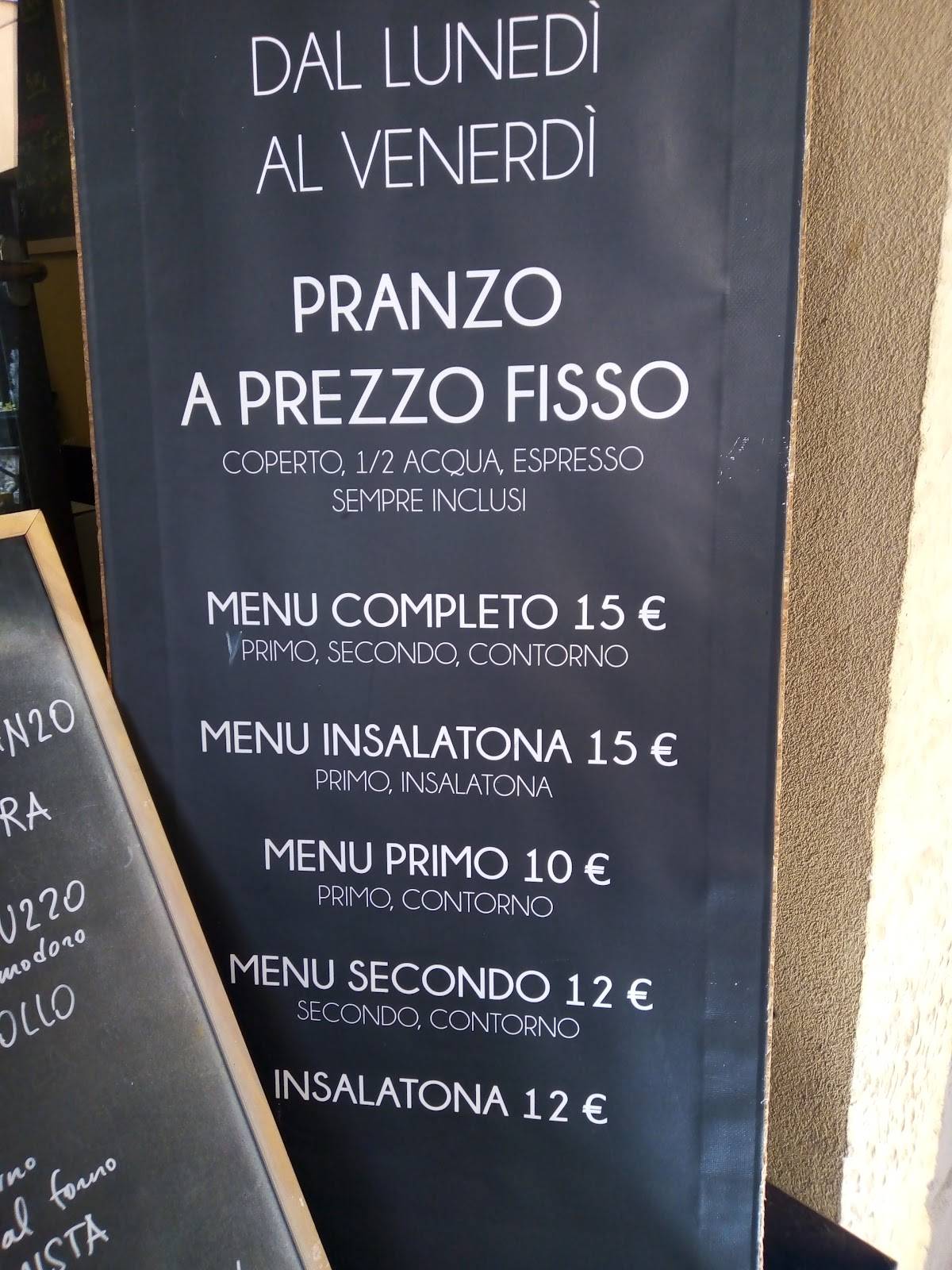 Menu di Osteria la Ruta 