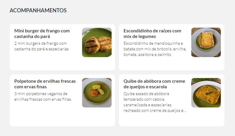 Oui Saladas cardápio