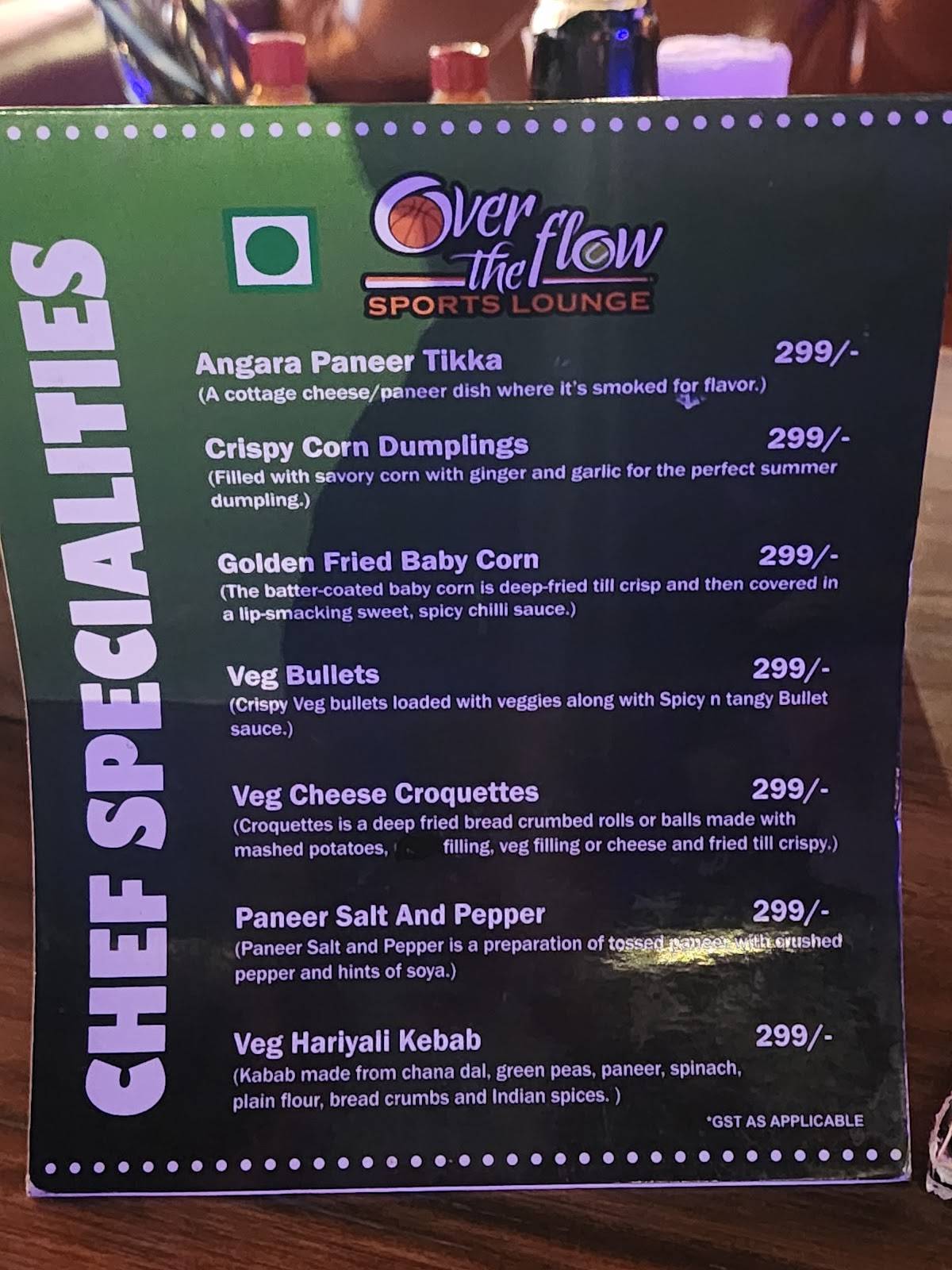Over The Flow menu