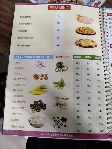 PIZZA PALACE menu