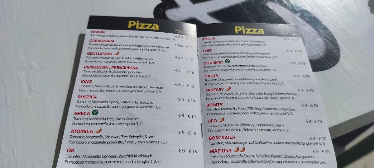 Menu di PIZZA TIME NALLES 