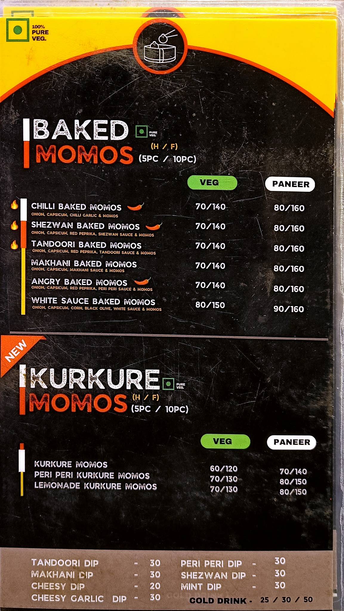 PIZZAHOLIC menu