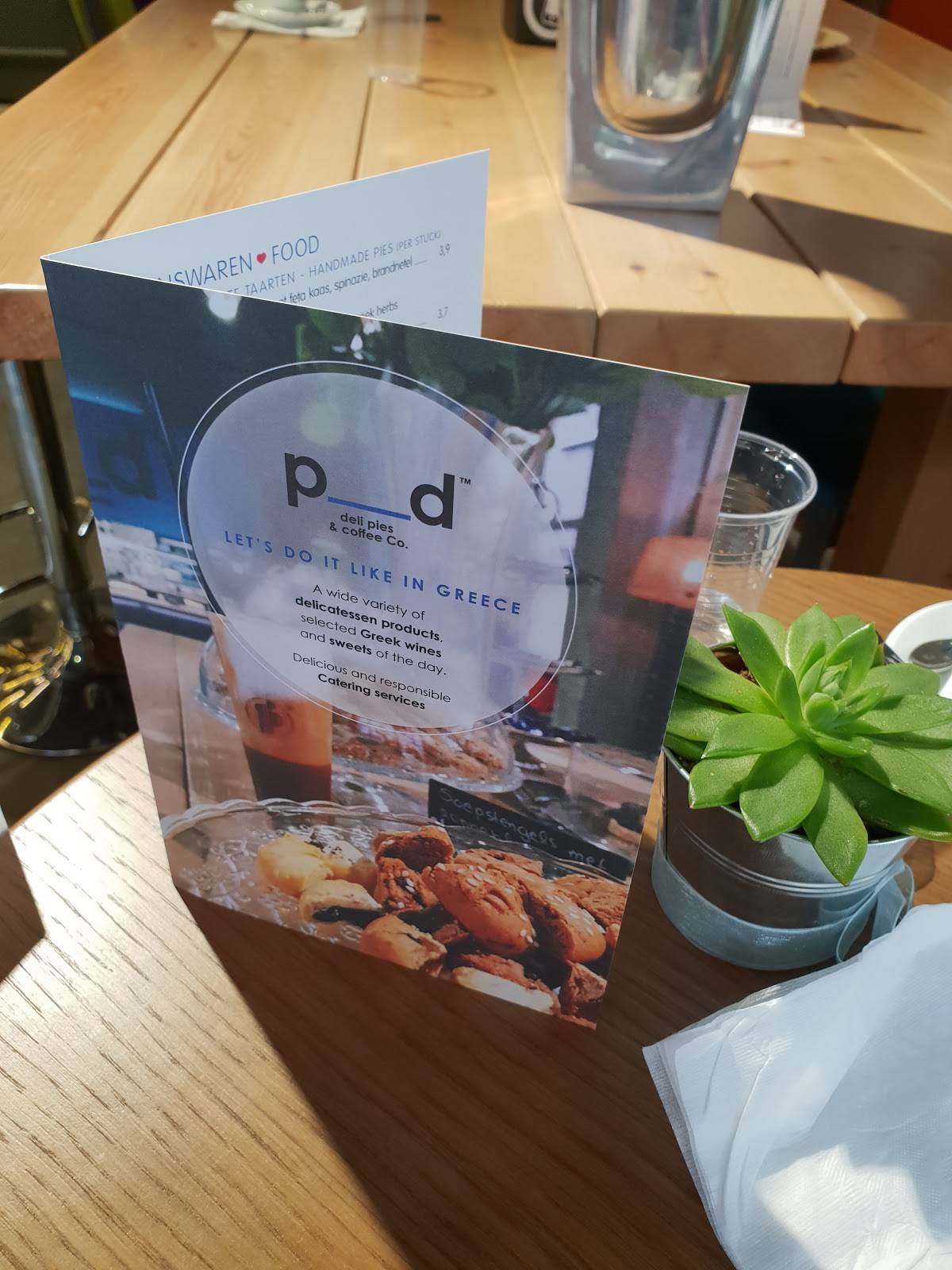 P__D deli pies & coffee Co. menu