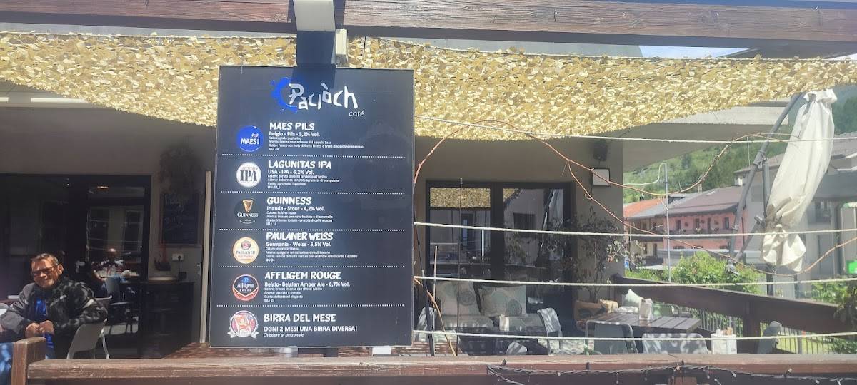 Menu di Paciòch Cafè 