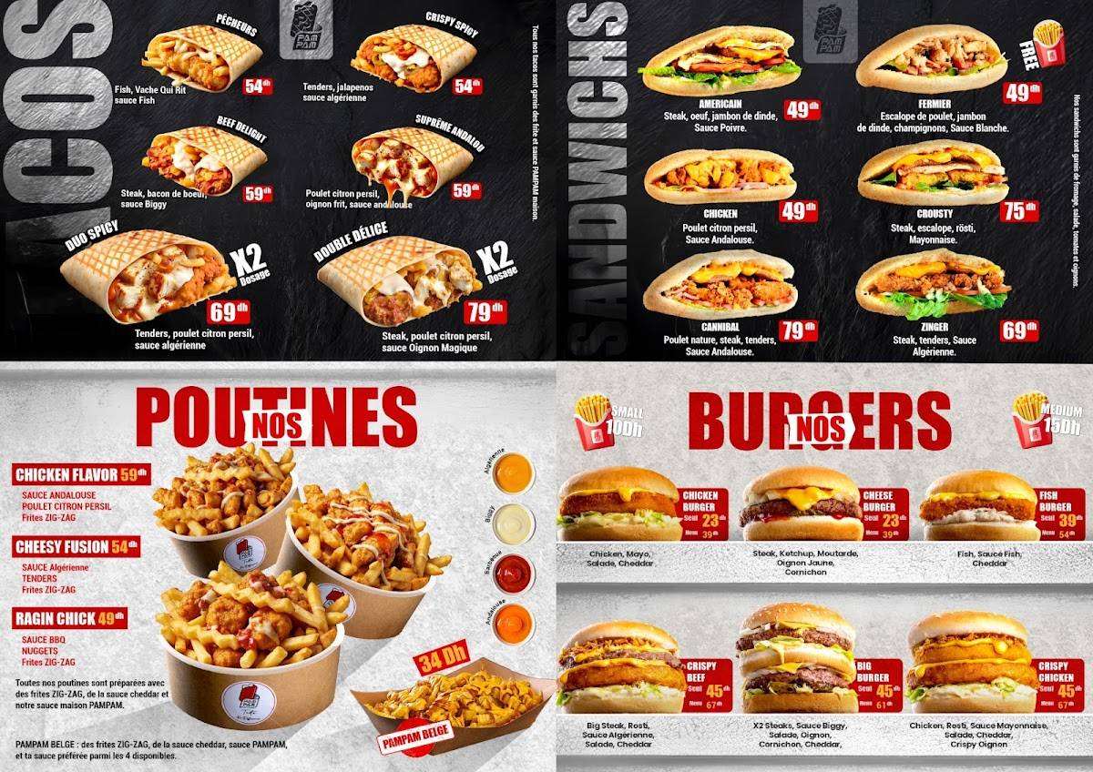 Menu de PAMPAM IBN BATOUTA