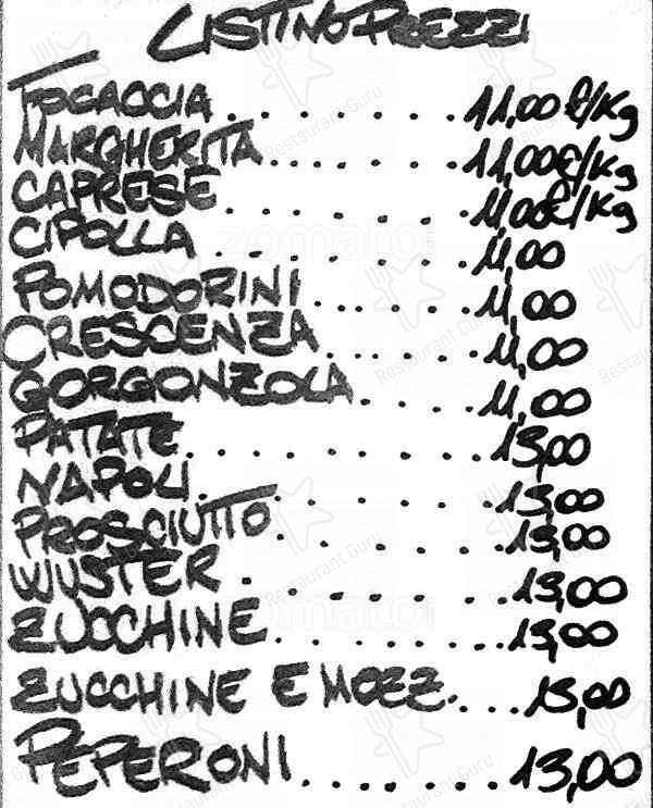 Menu di Le Ragazze 