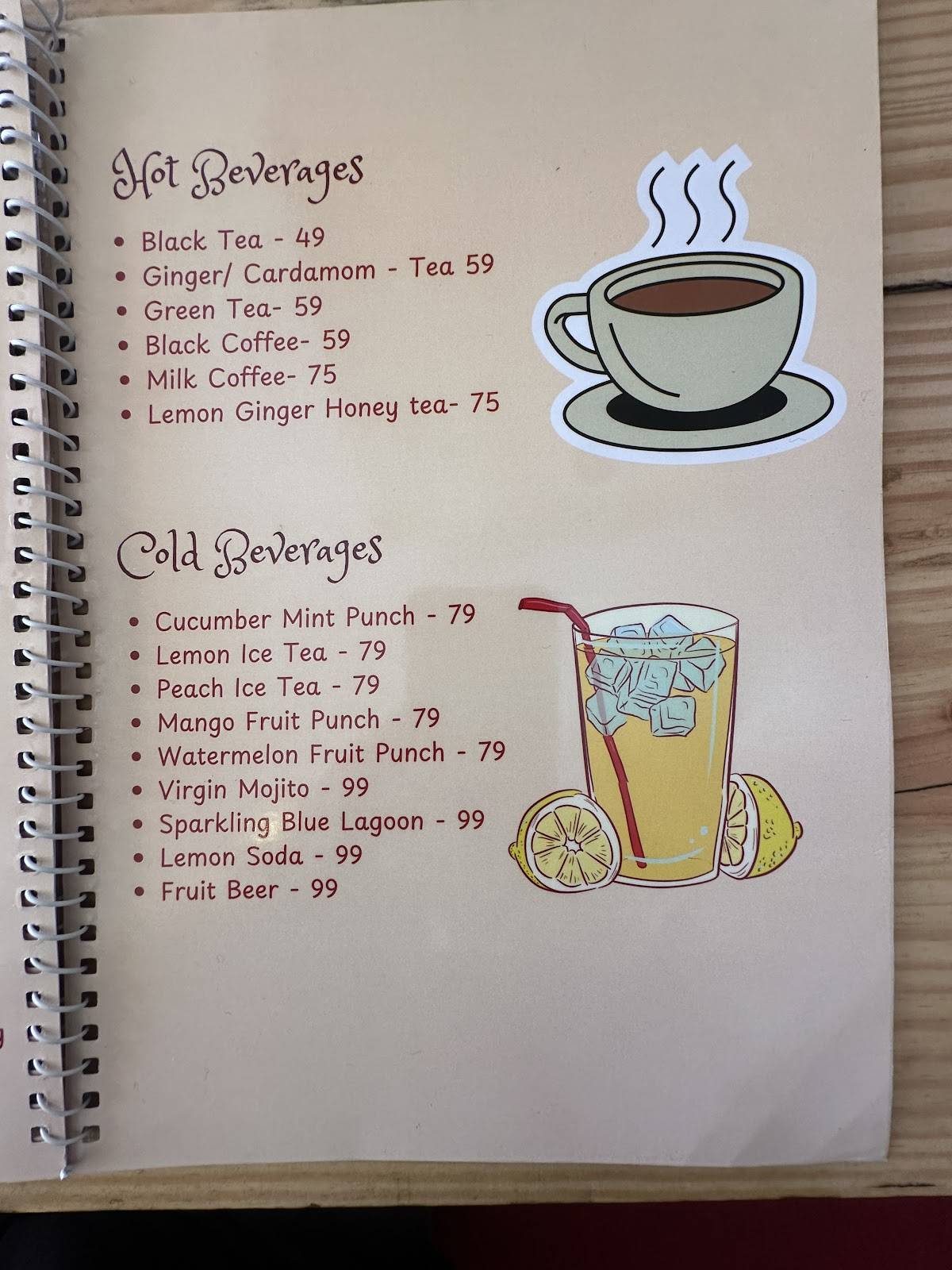 Papa Laphing menu
