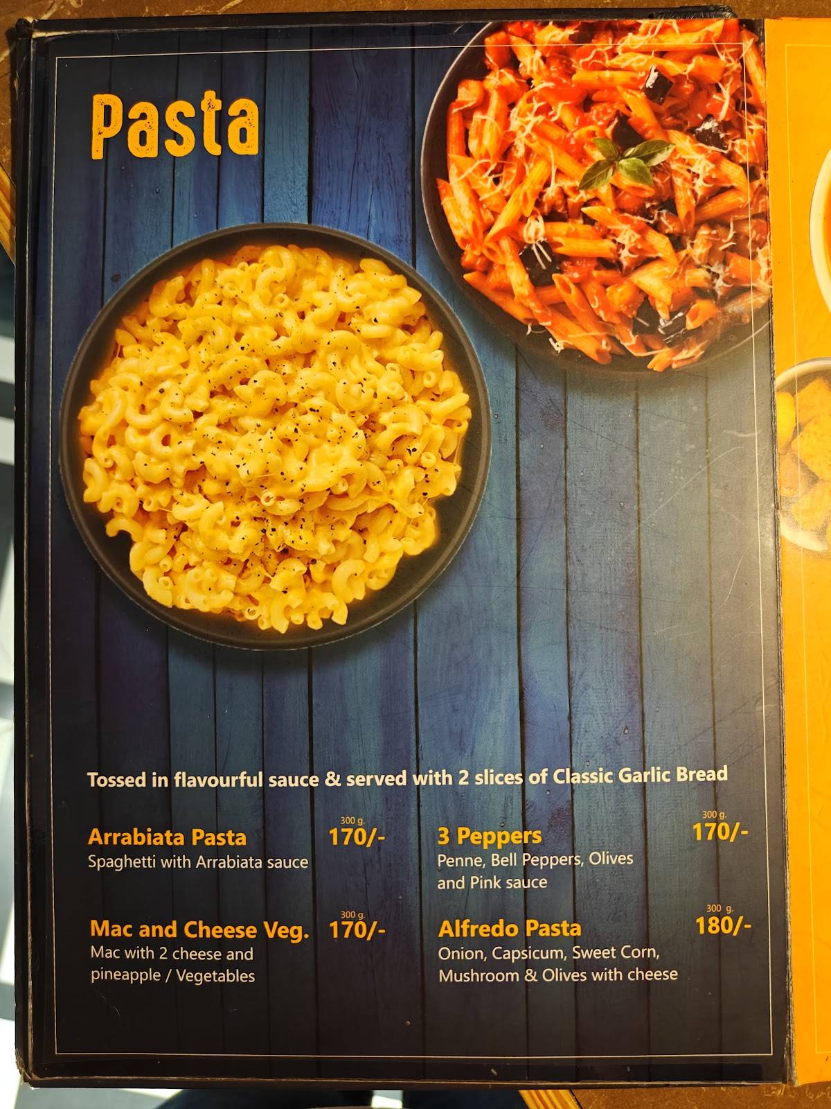 Papa Louie's Pizza menu