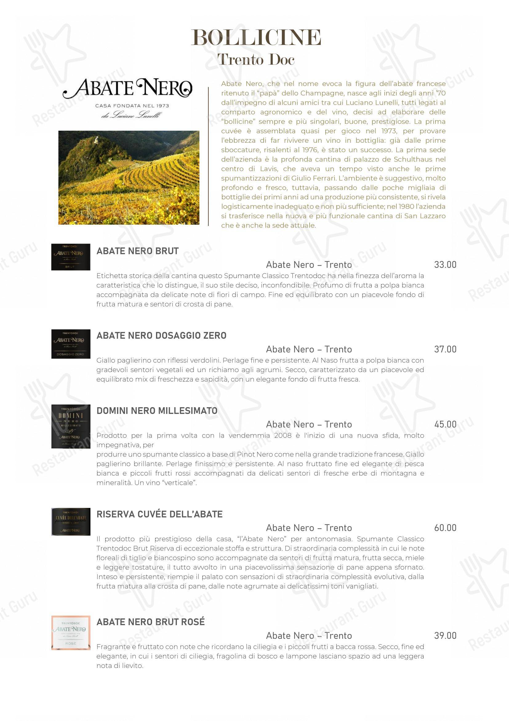 Menu per Papillon in Salò