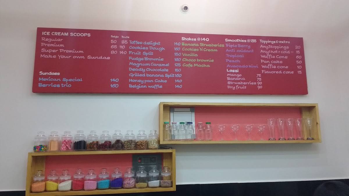 Pappu Creamery Shop menu