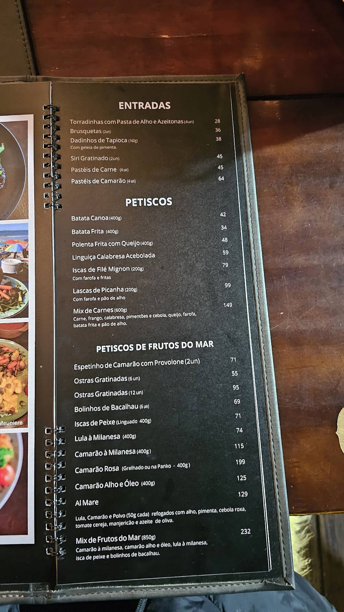 Parador Garopaba Restaurante cardápio