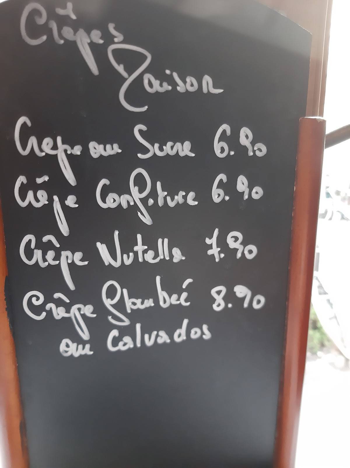 Menu de Le Relais de la Butte