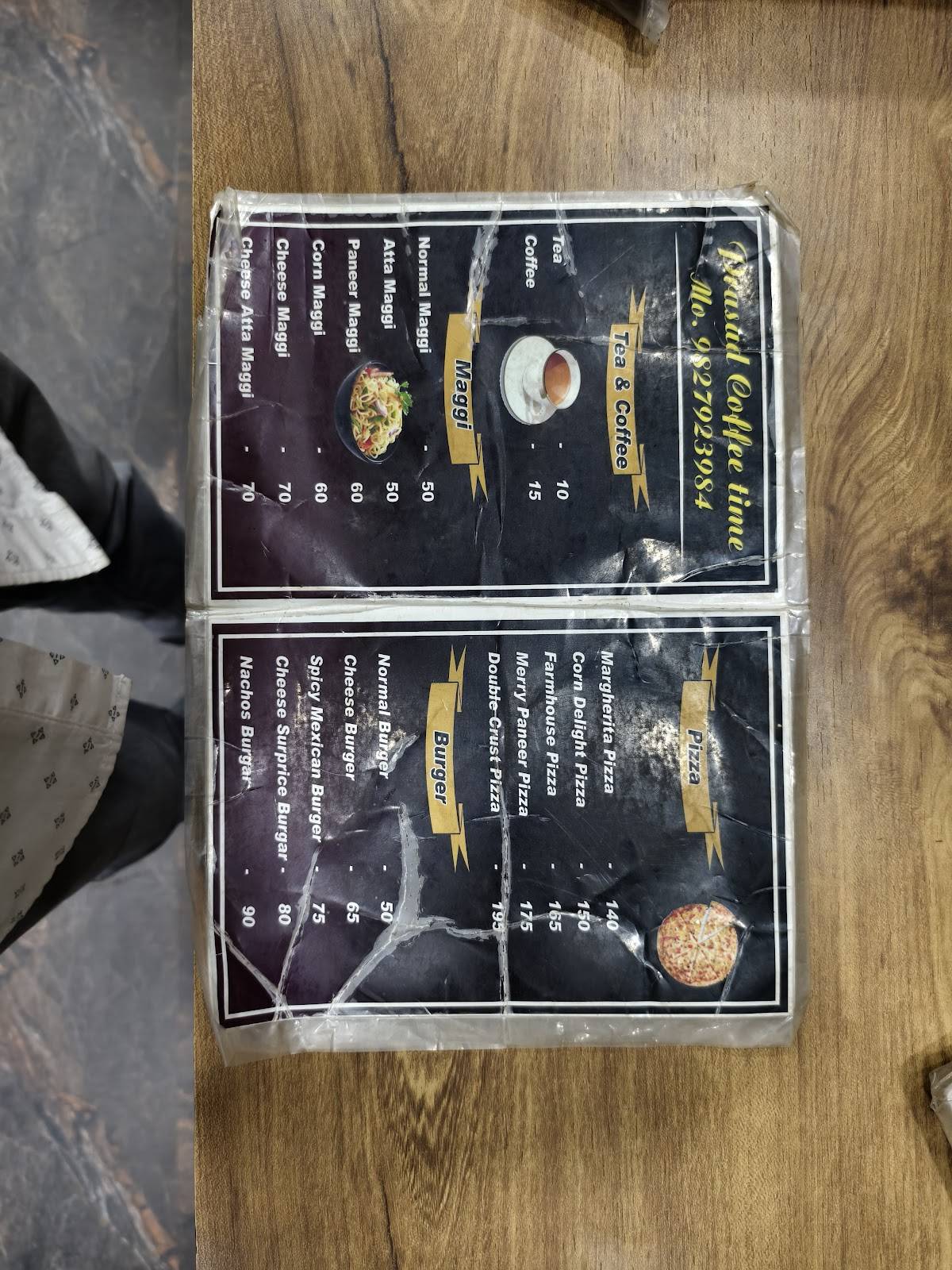 Parsad Coffee Shop menu