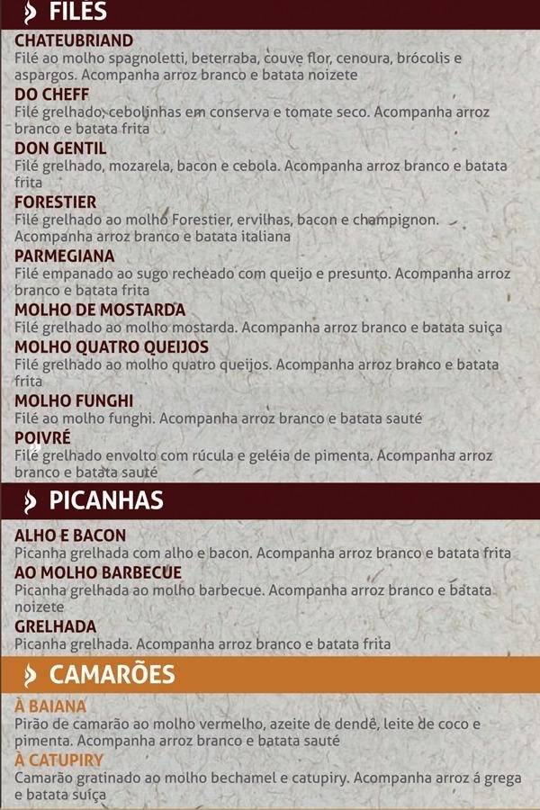 Don Gentil Petisqueria E Pizzaria cardápio