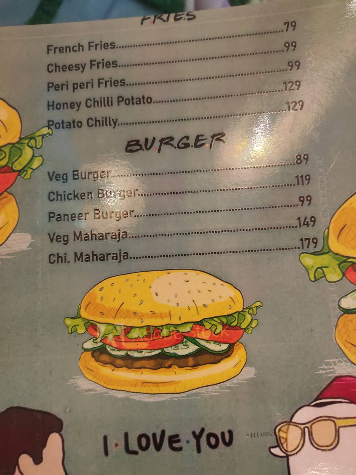 FRIENDS CAFE menu