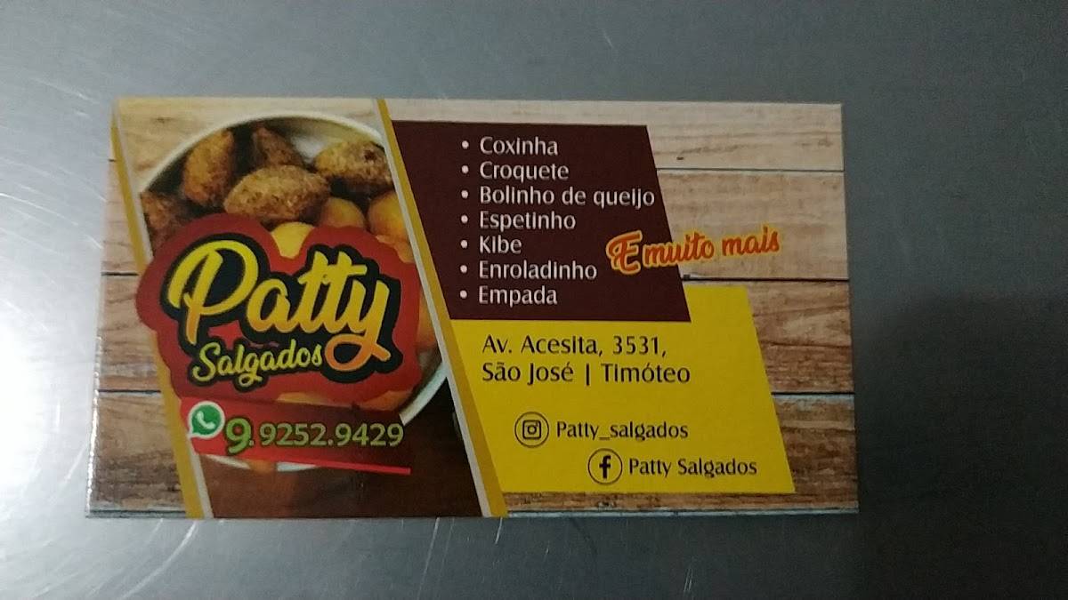 Patty Salgados cardápio