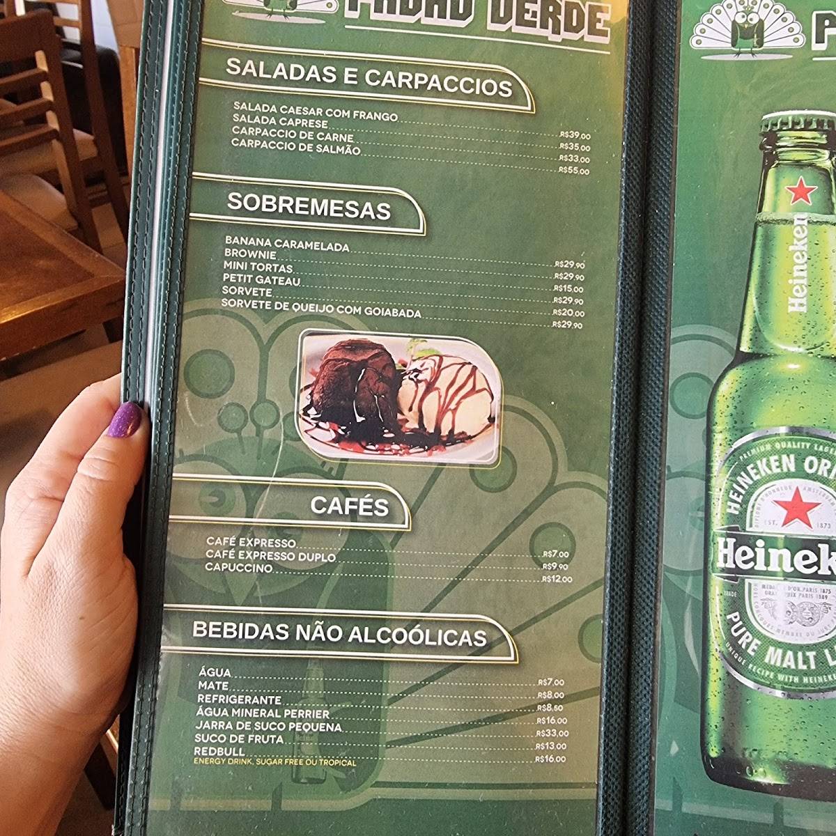 Restaurante Copa Green cardápio