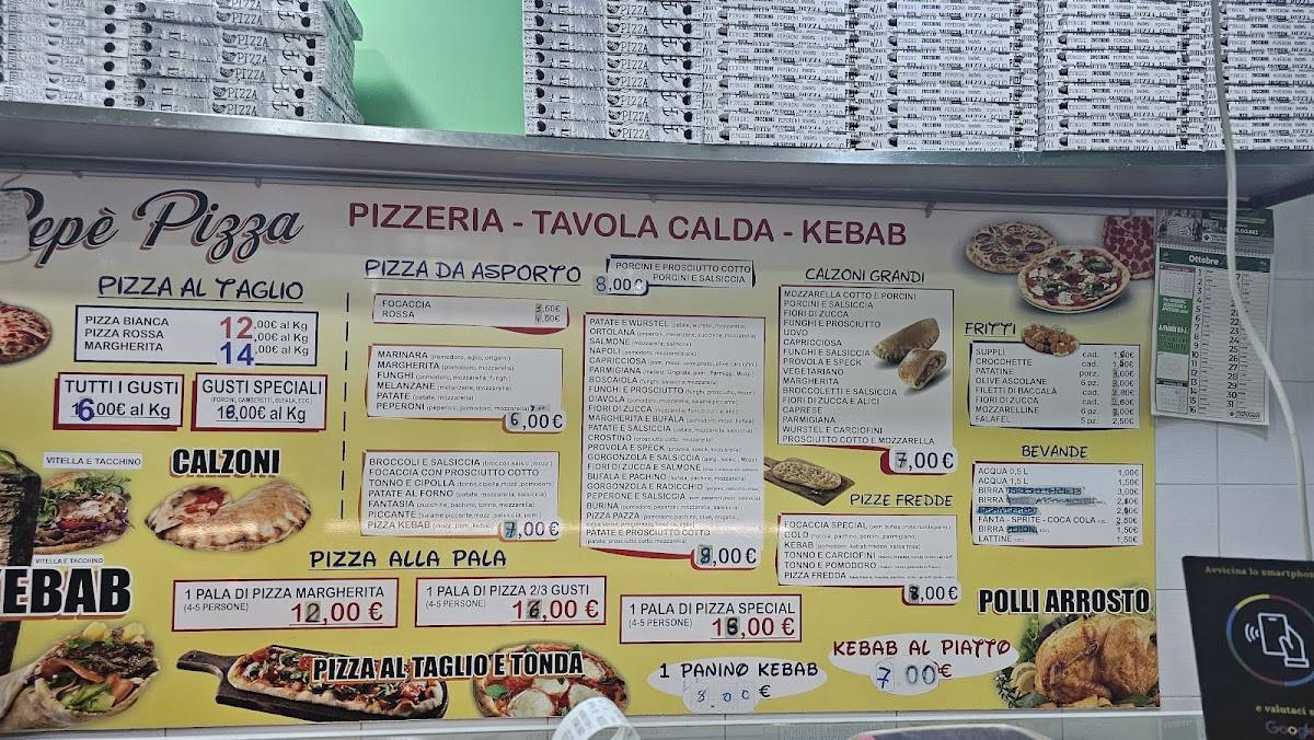 Menu di Pepè Pizza 