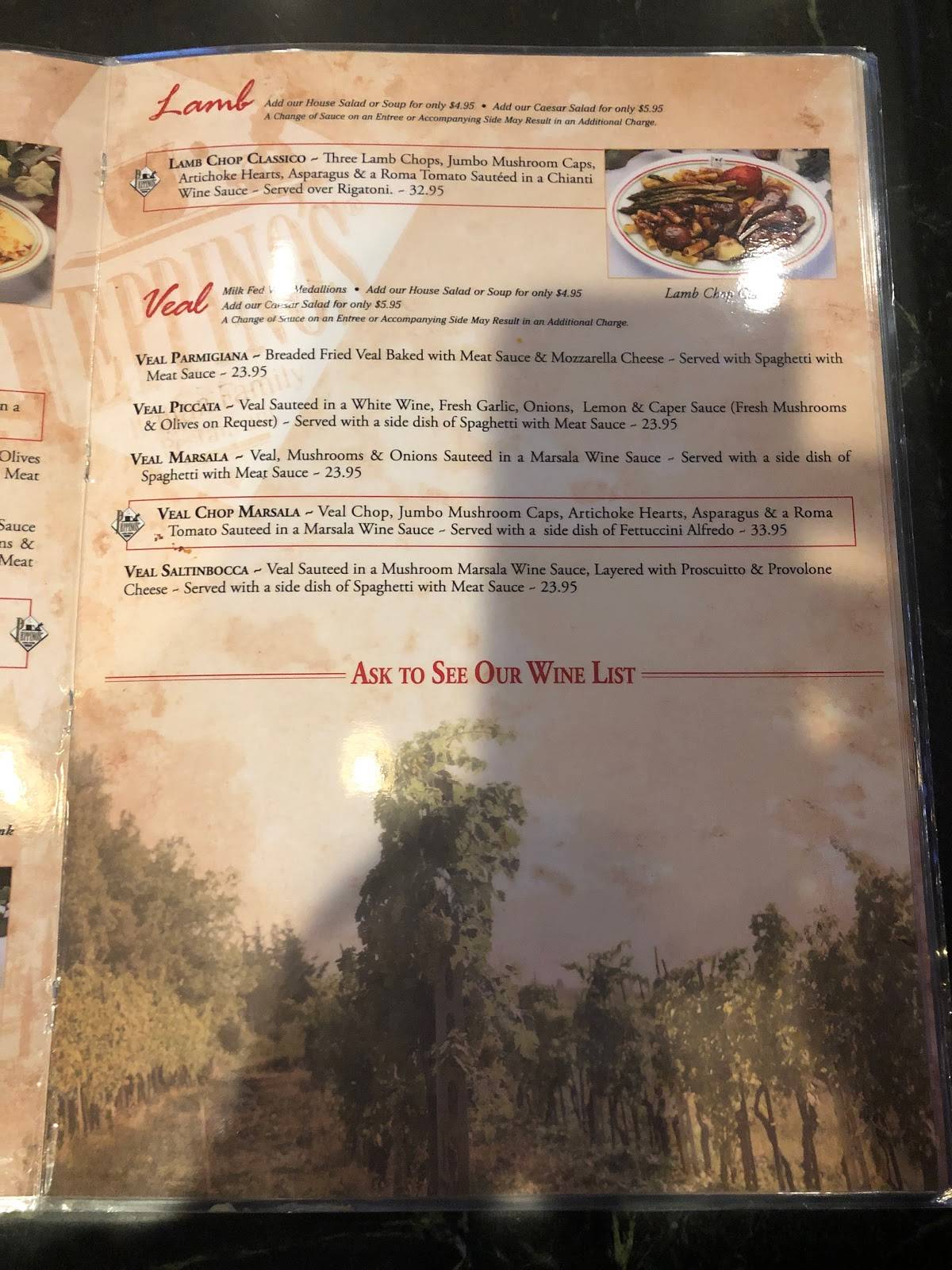 Menu at DeLucia's Italian Restaurant & Bar, Lake Forest, Rockfield Blvd 2s