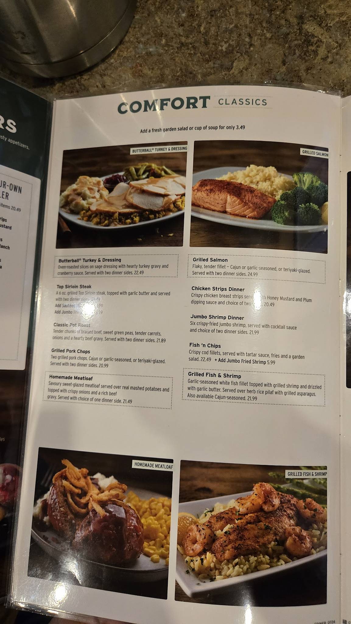 Menu de Perkins American Food Co.