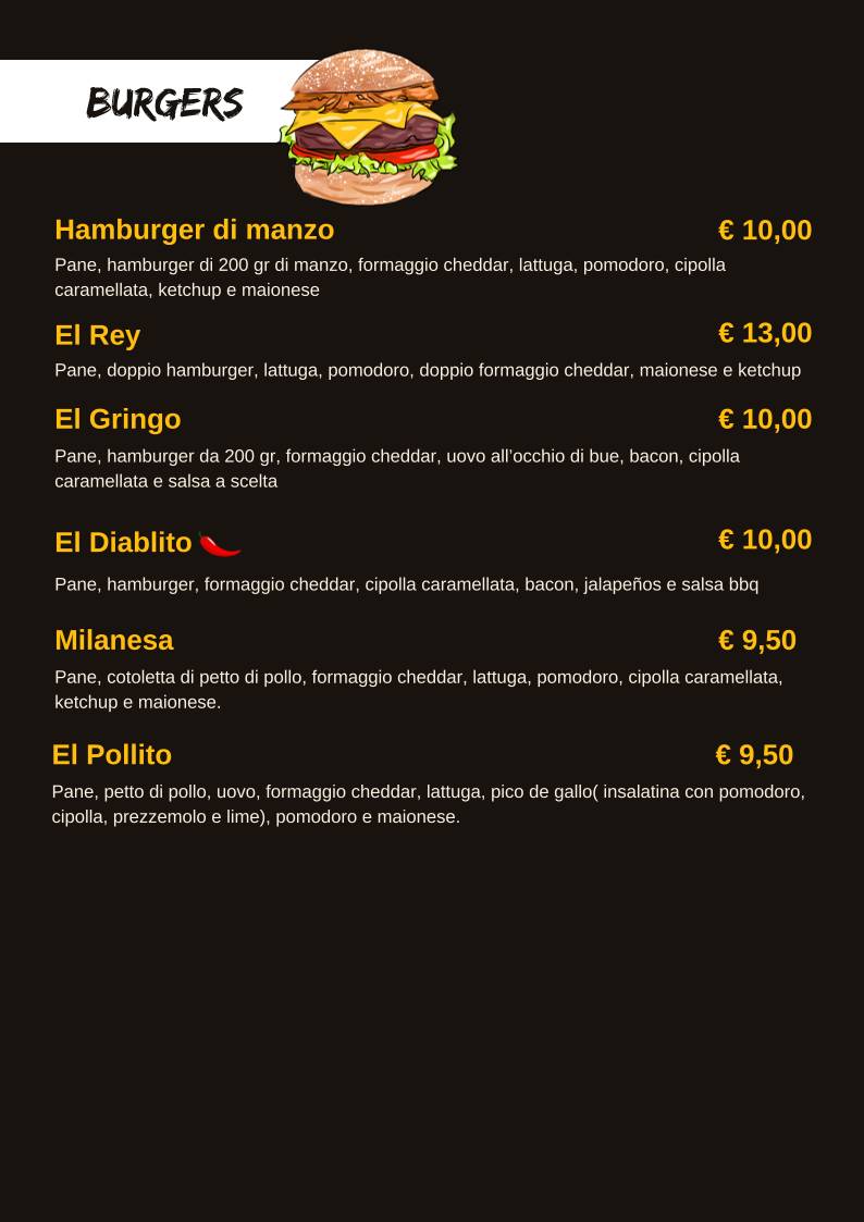 Menu di Coast to Coast 