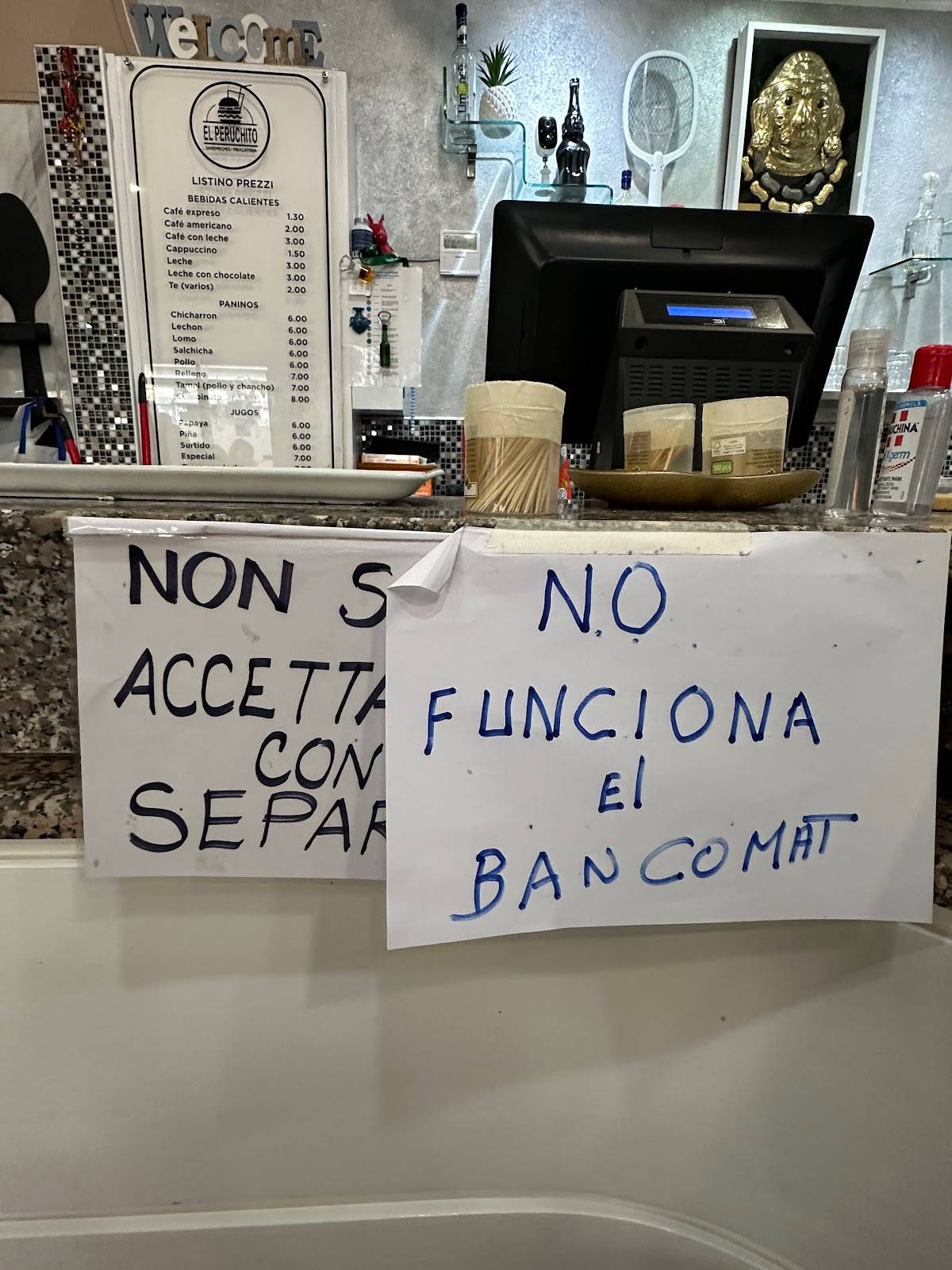 Menu di Peruchito 