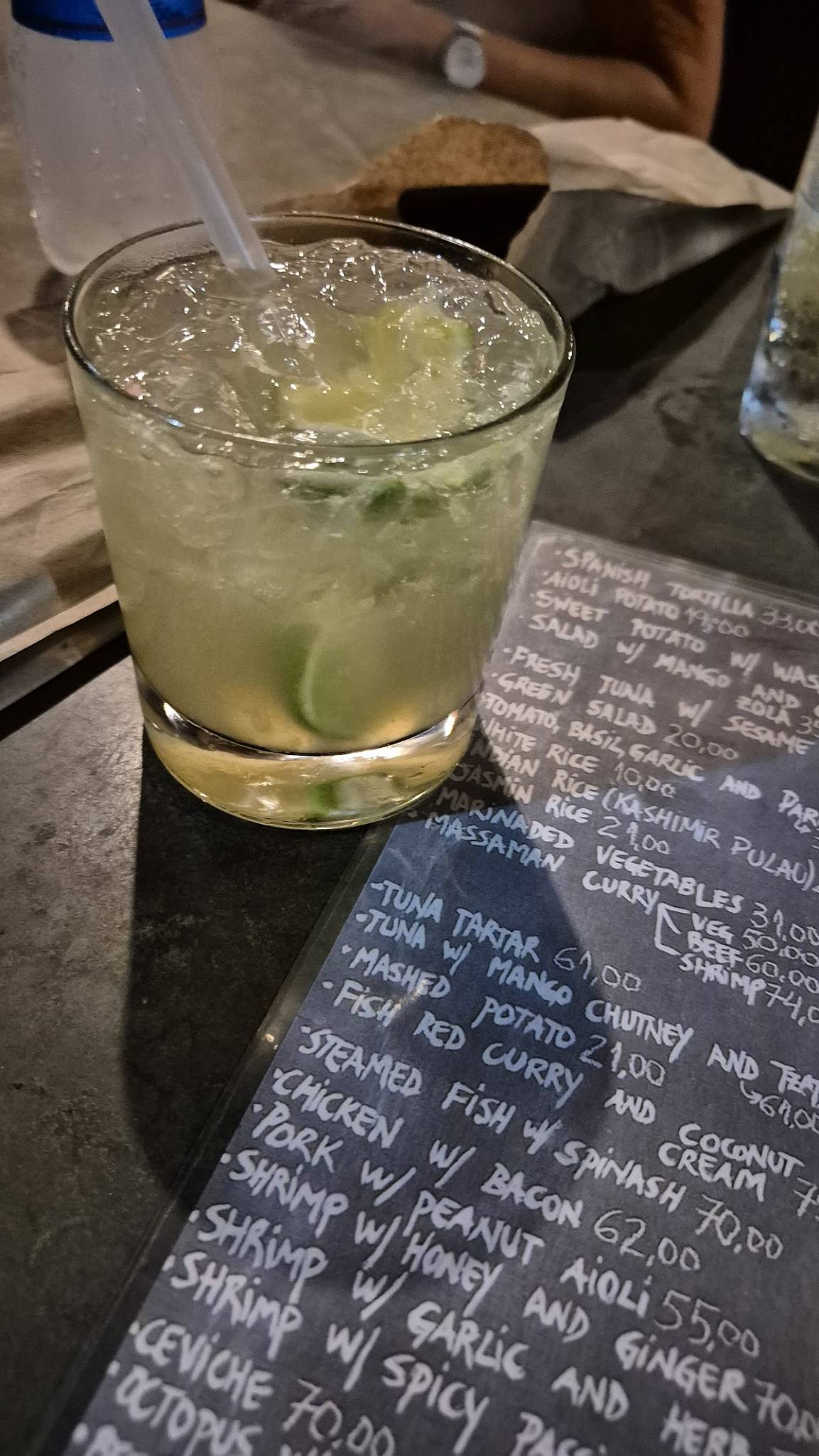 Tapas cardápio