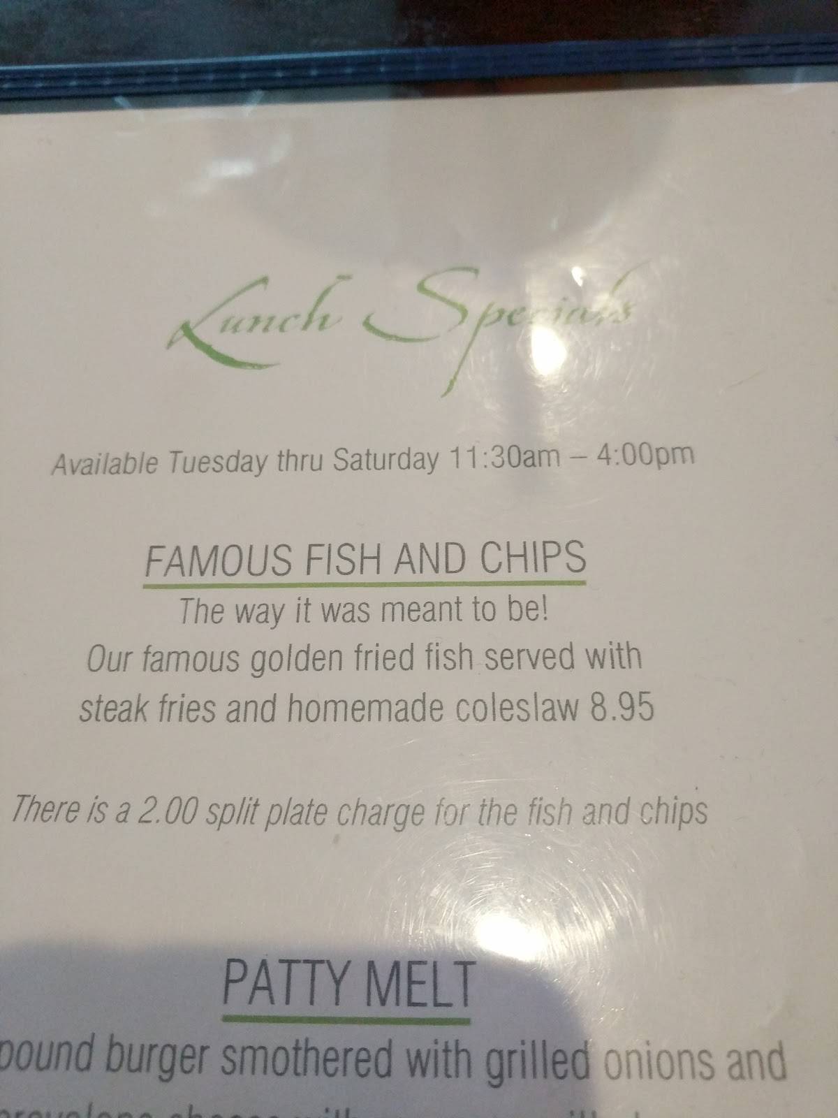 Menu at Pirate's Cove Restaurant, Chesapeake