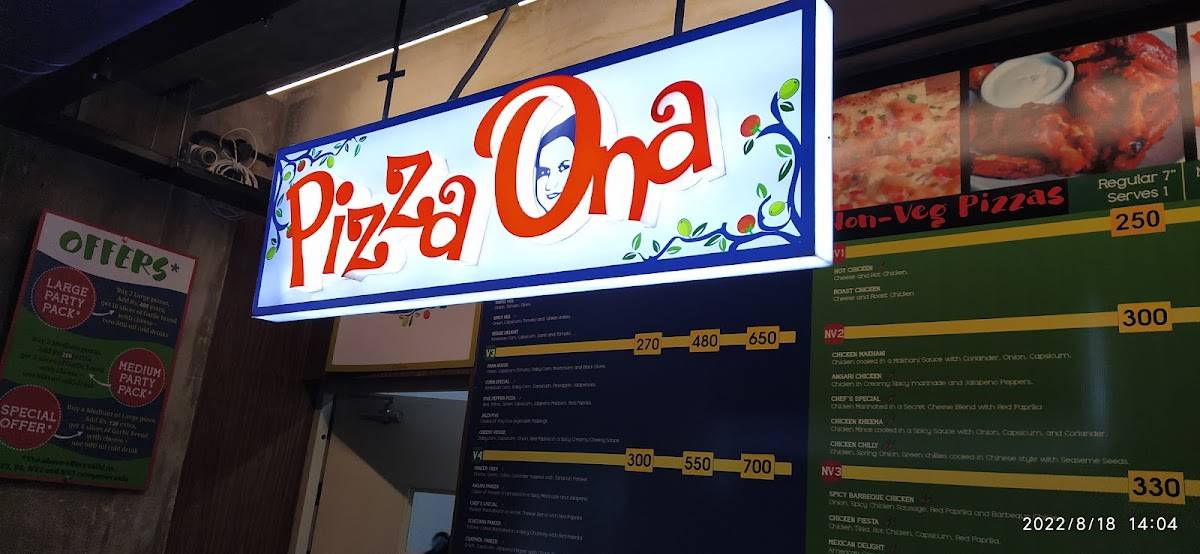 Pizza Ona menu