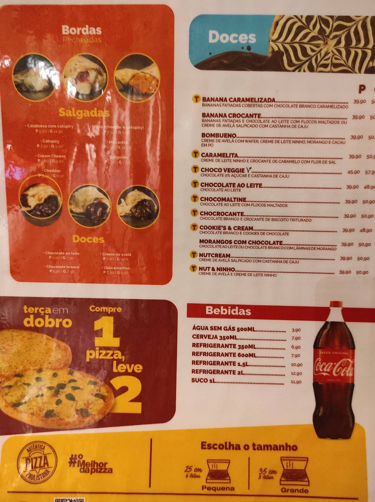 Pizza Prime Pizzaria em Bauru cardápio
