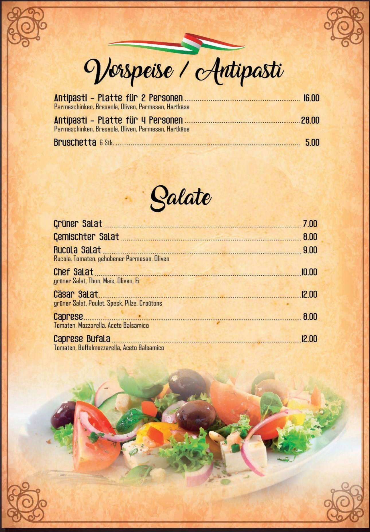 Menu di Pizza Punto Rosso 