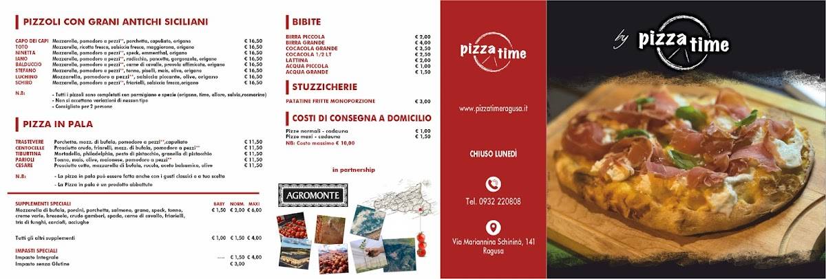 Menu di Pizza Time 