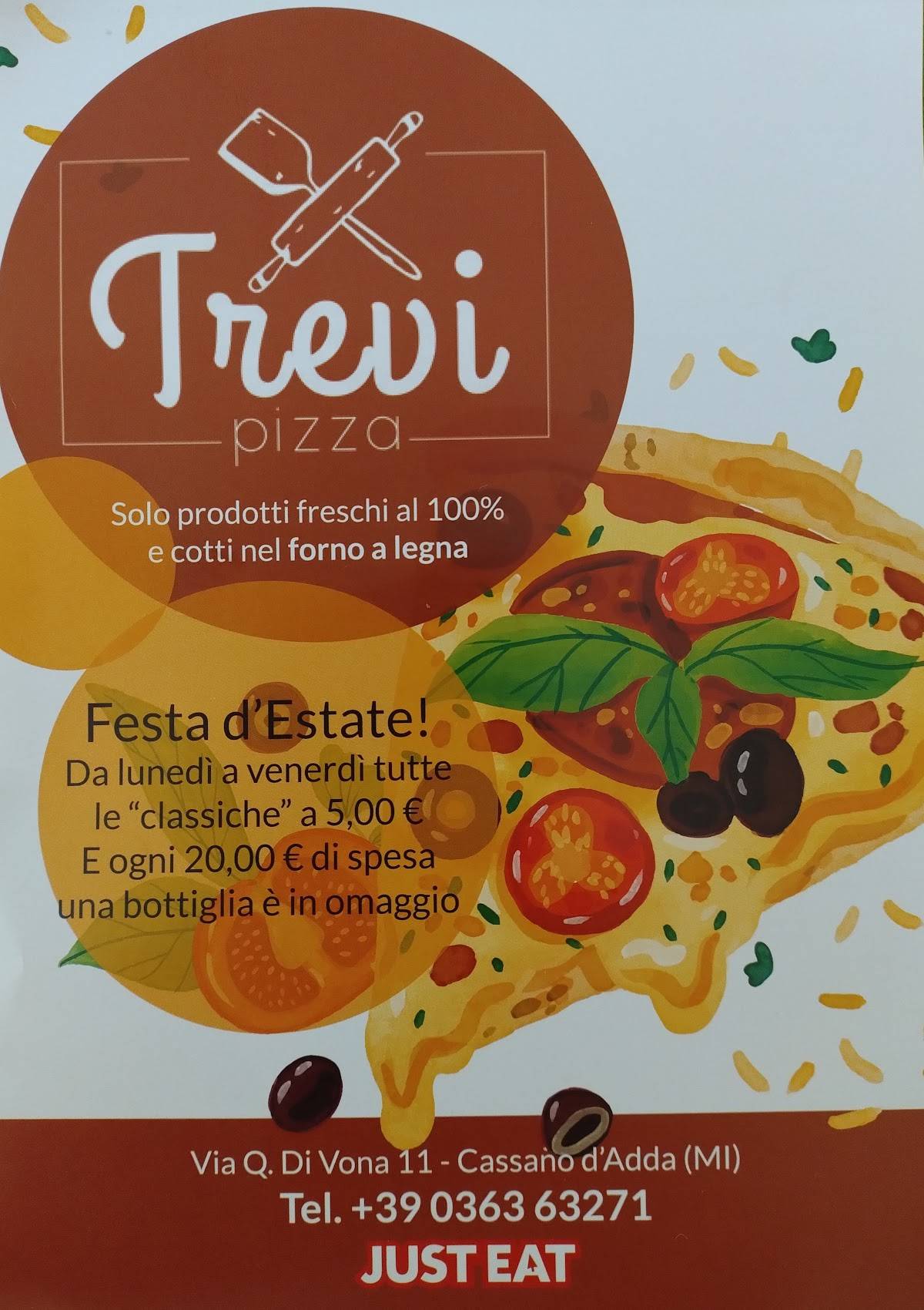 Menu de Pizza Trevi