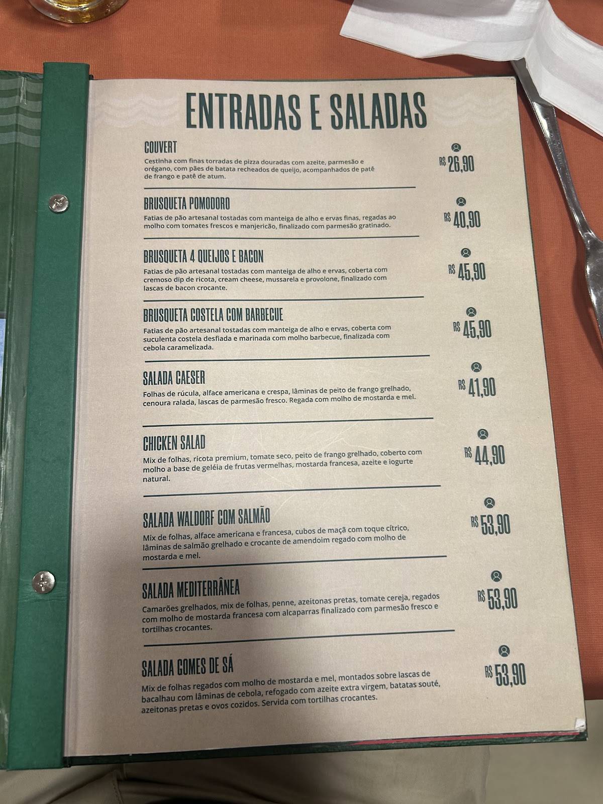 Restaurante e Pizzaria Atlântico cardápio