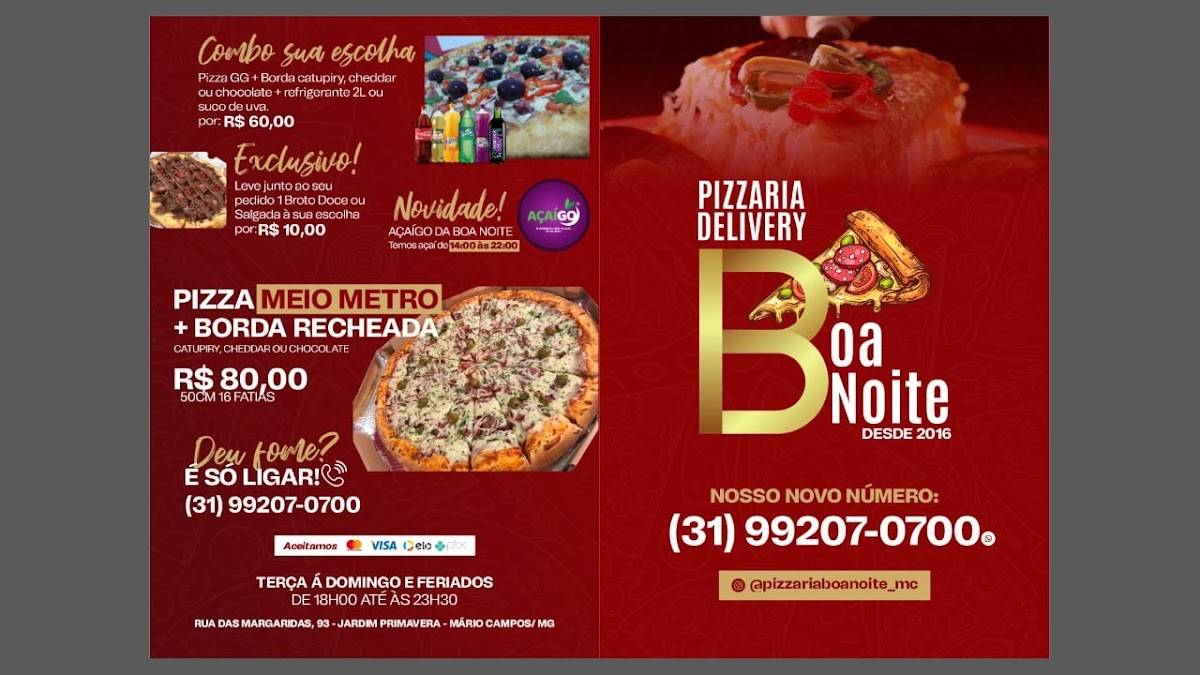 Pizzaria Delivery Boa Noite cardápio