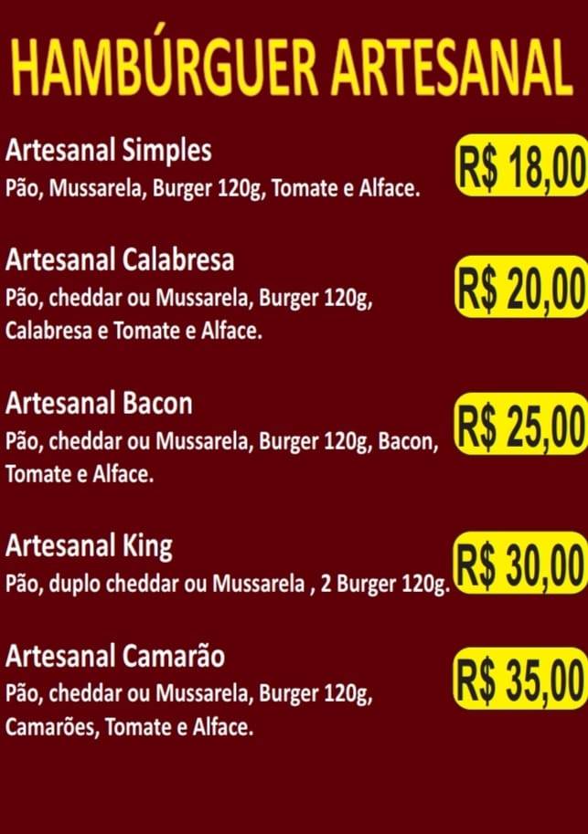 Pizzaria Ouro cardápio