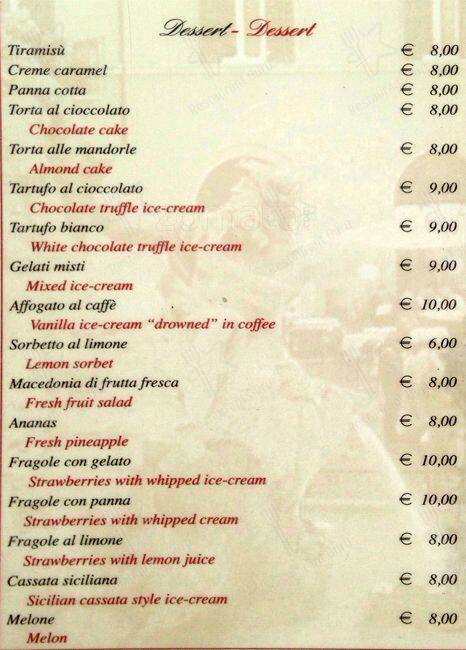 Menu de 4 Fiumi - Piazza Navona