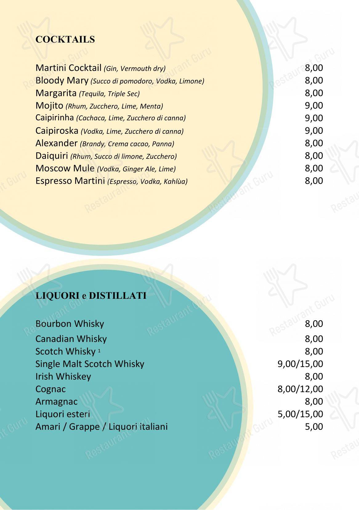 菜单 per Cafe Bellini in Moltrasio