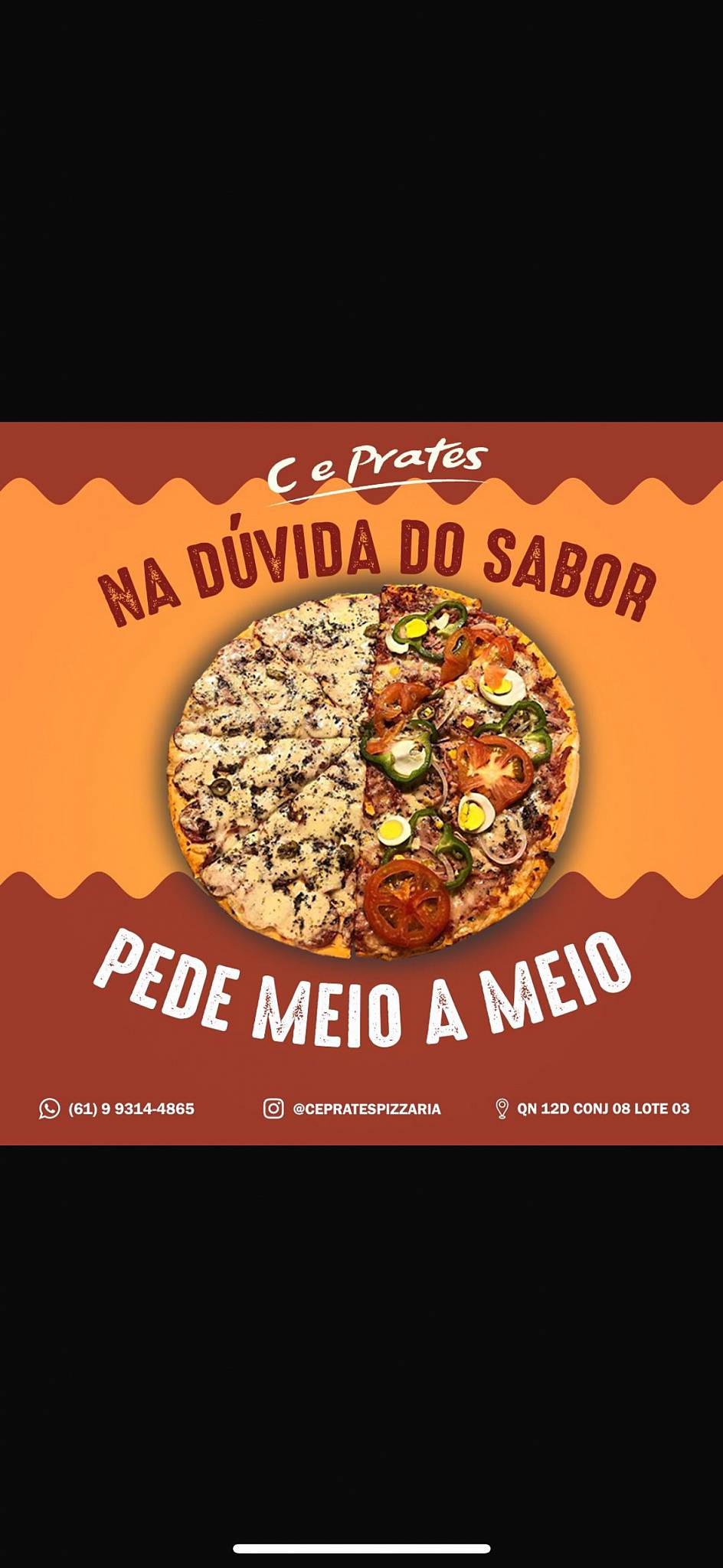 C e Prates Pizzaria - Riacho Fundo 2 cardápio