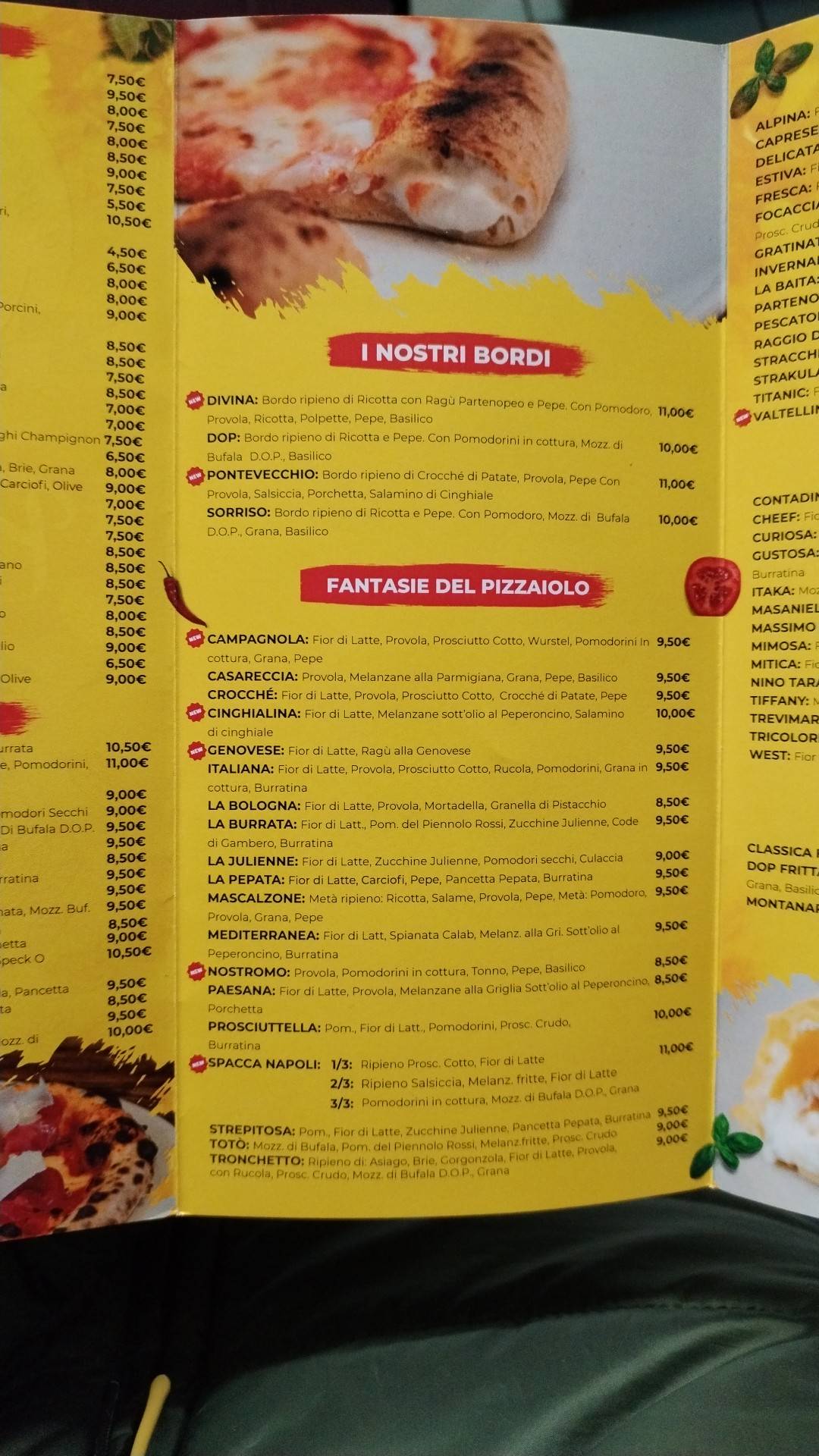 Menu di Pizzeria Castello 