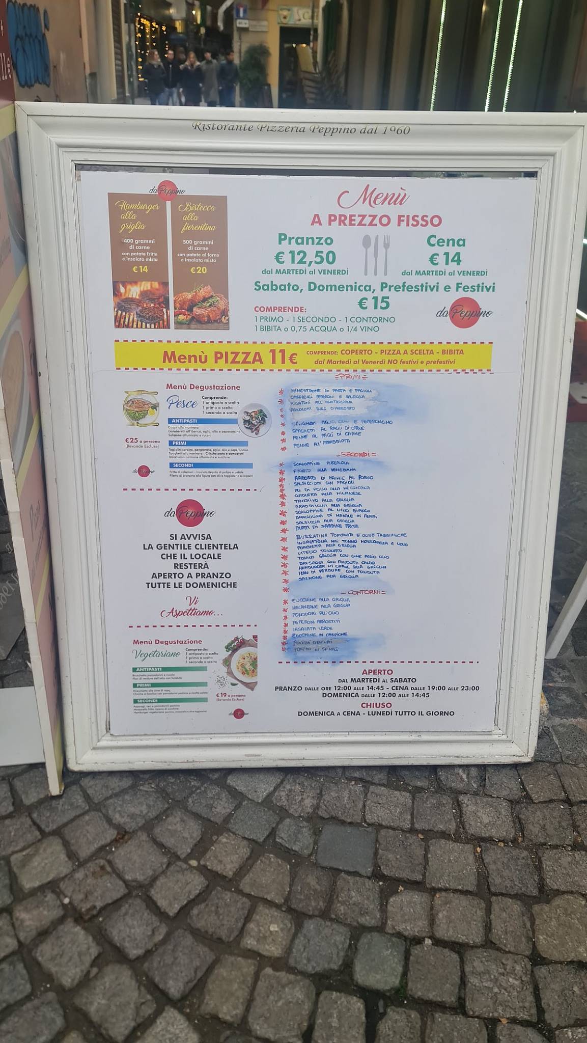 Menu di Da Peppino 