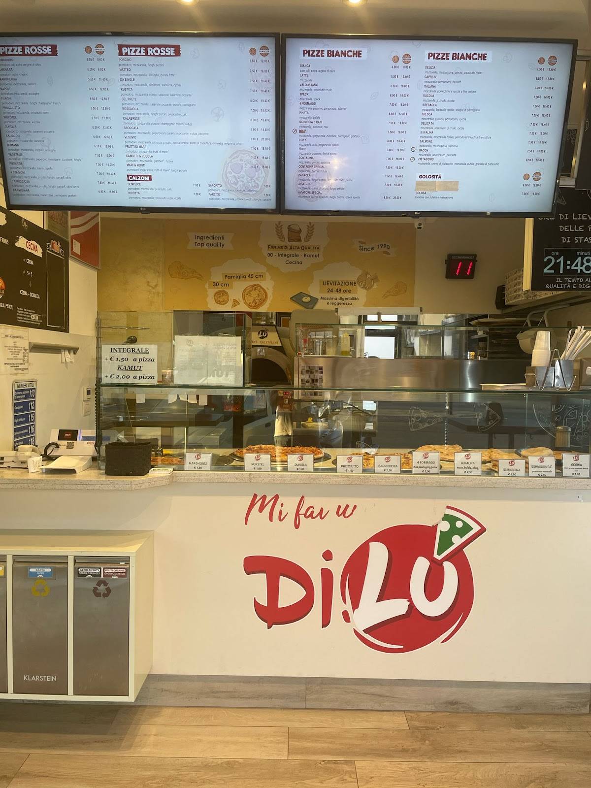 Menu di Pizzeria Dilù 