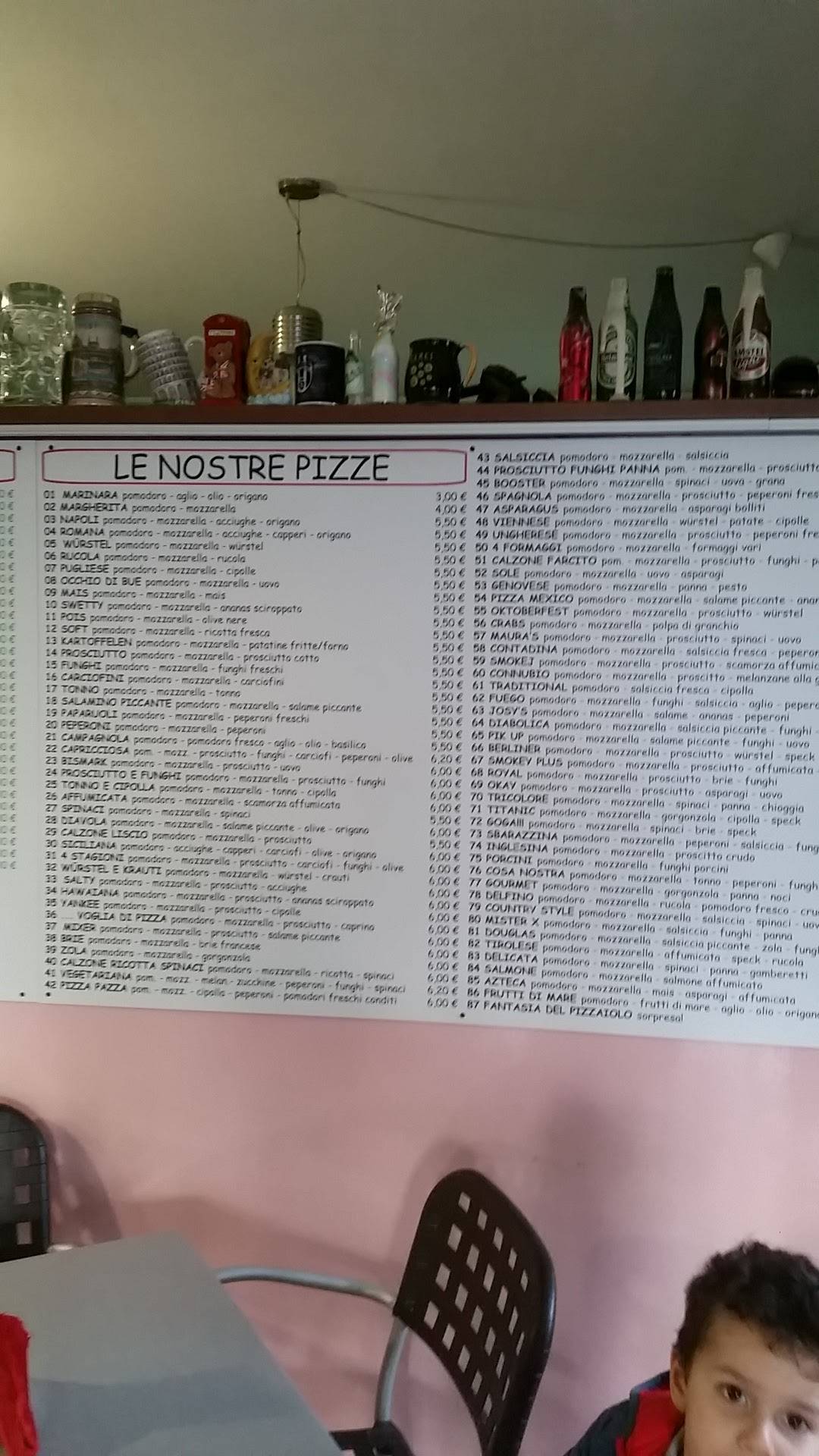 Menu di Pizzeria Fuego 