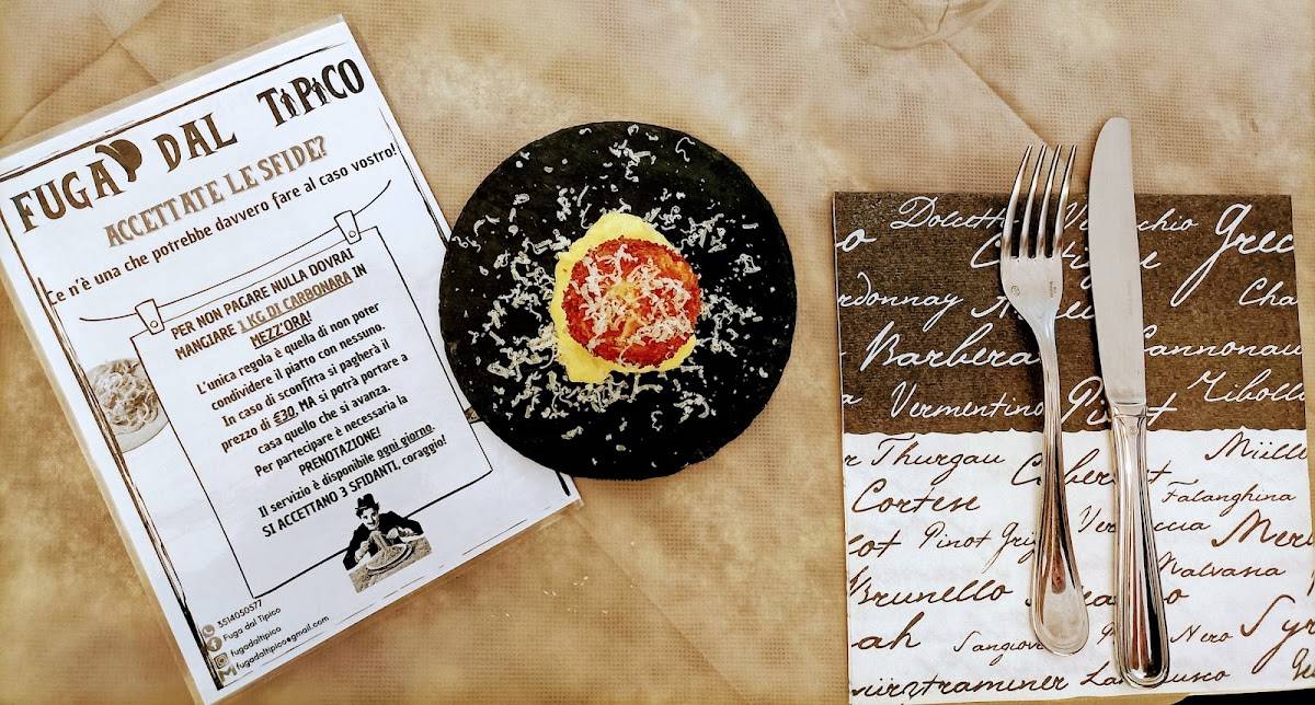Menu di Pizzeria Fuga dal Tipico 