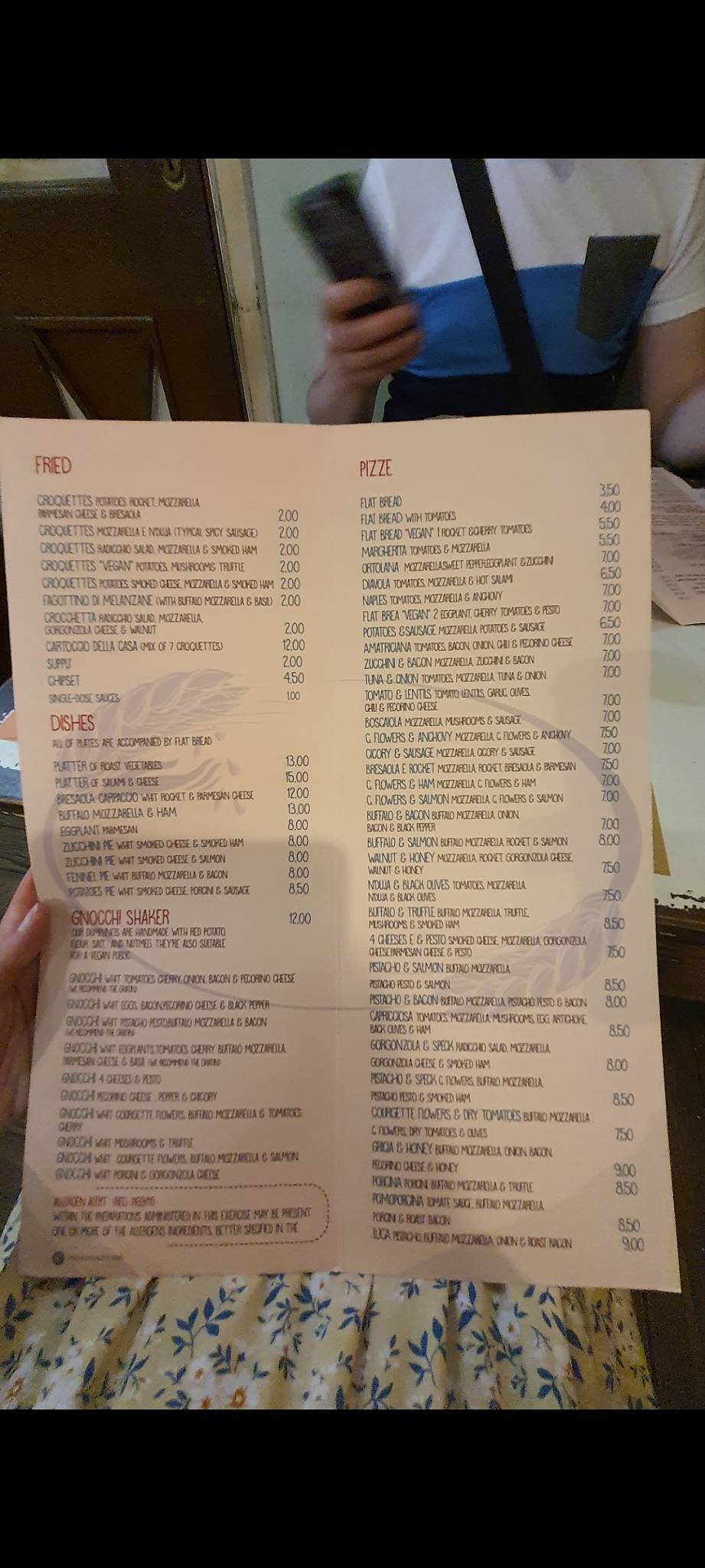 Menu di Pizzeria Il Grano 