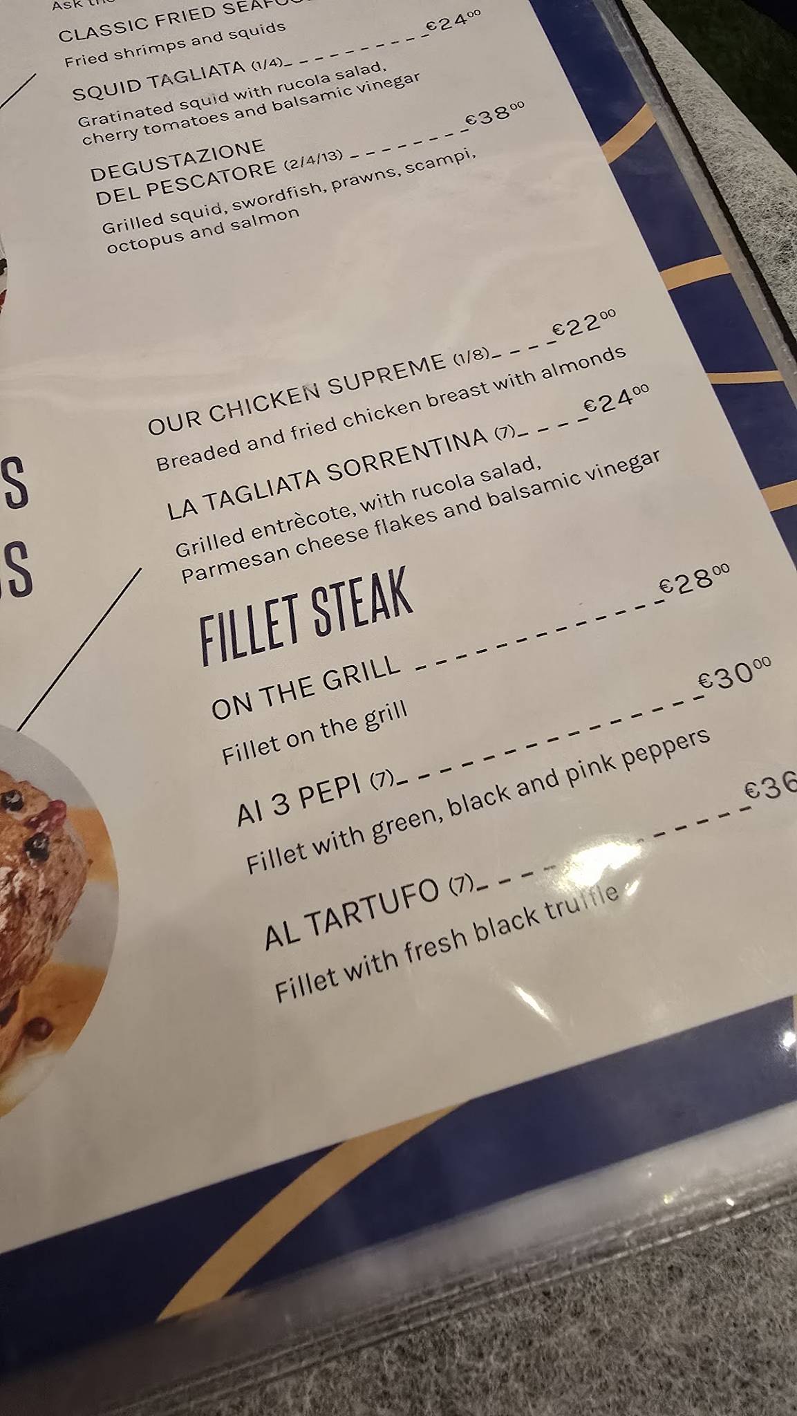 Menu de Il Ruttino