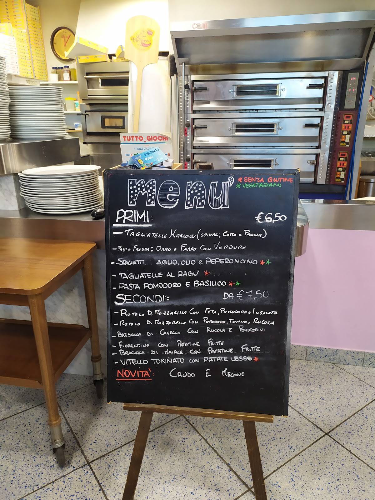 Menu di Pizzeria Insalateria Harlow 