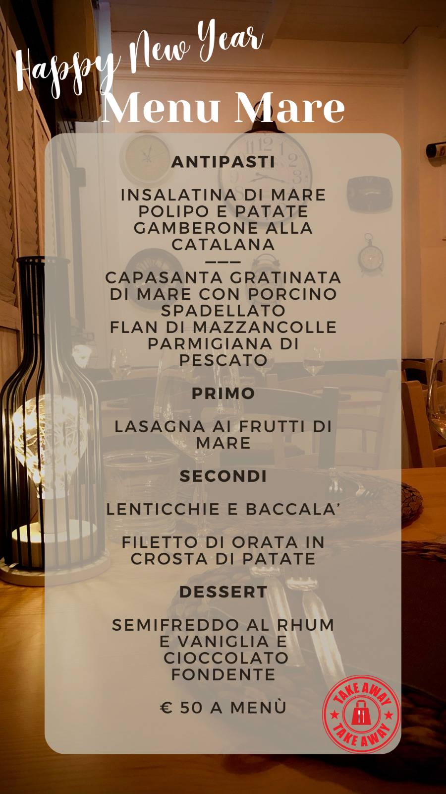 Menu di Ristorante "La Freccia di Cupido" 