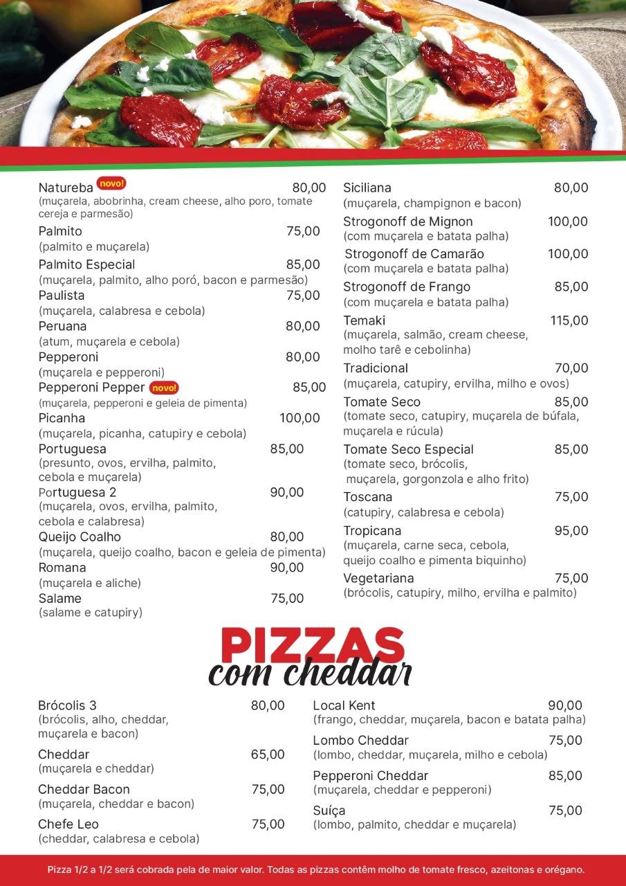 Pizzaria Local Kent cardápio