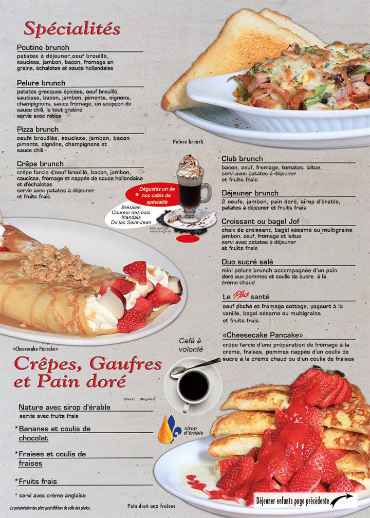 Menu de Plus Restaurant Bar
